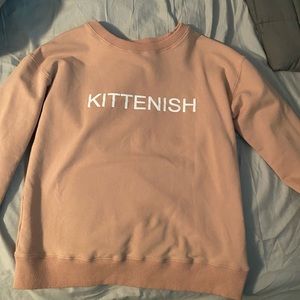 Kittenish Light pink sweatshirt